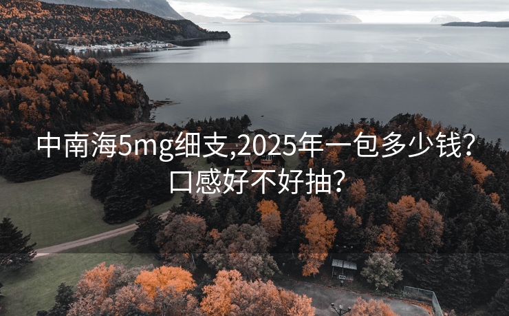 中南海5mg细支,2025年一包多少钱？口感好不好抽？